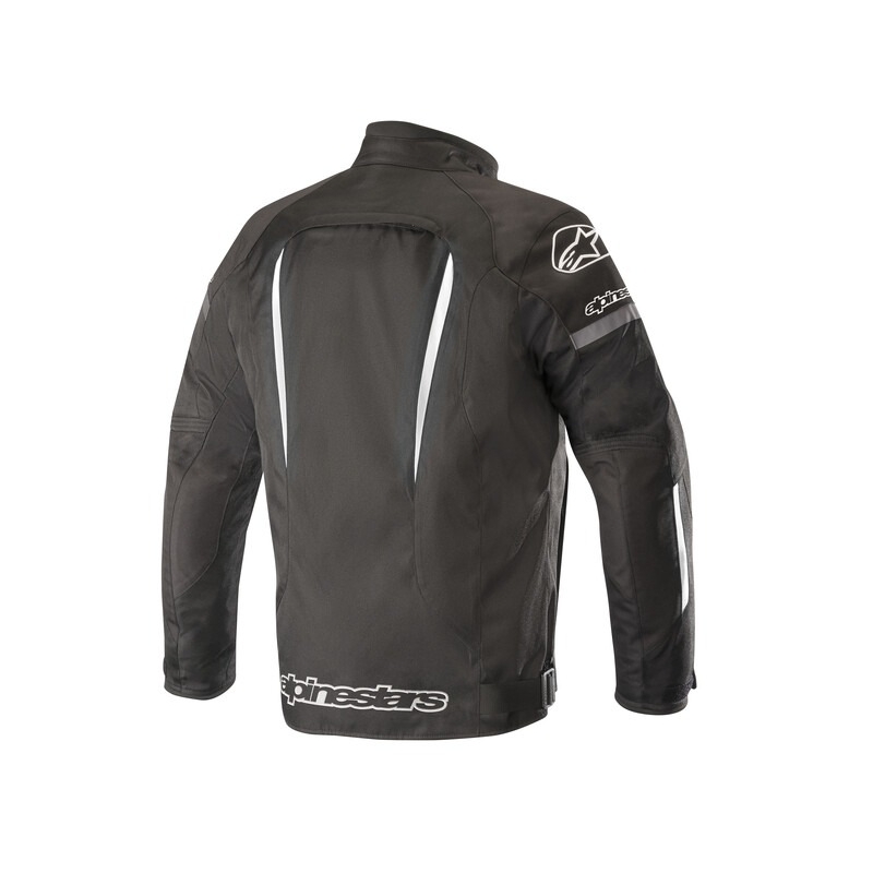 Alpinestars Gunner nepremočljiva črno-bela motoristična jakna