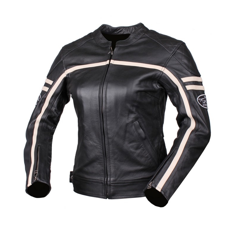 Ženska motoristična jakna Tschul 635 black and beige razprodaja
