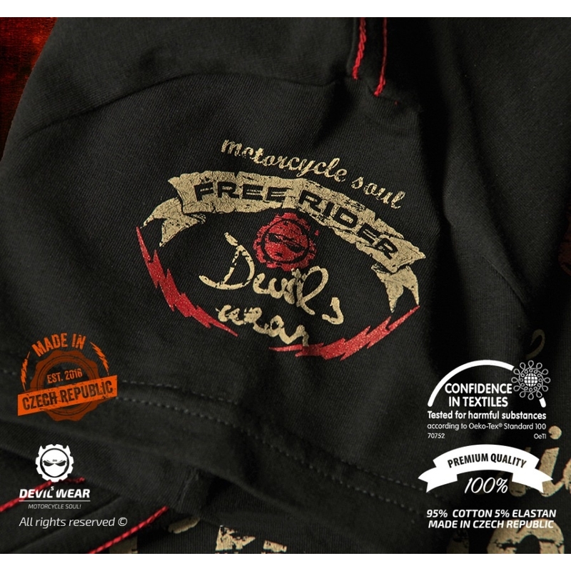 Dámské triko Devils Wear - Free Rider American Choppers