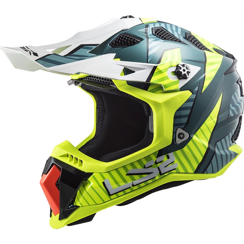 Motokros čelada LS2 MX700 Subverter EVO Astro green-fluo yellow