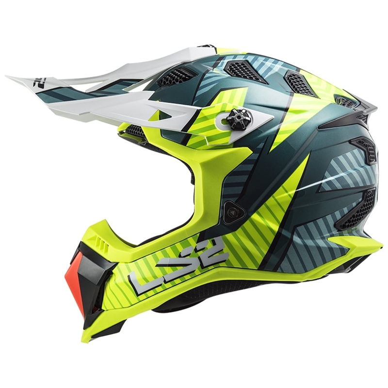 Motokros čelada LS2 MX700 Subverter EVO Astro green-fluo yellow