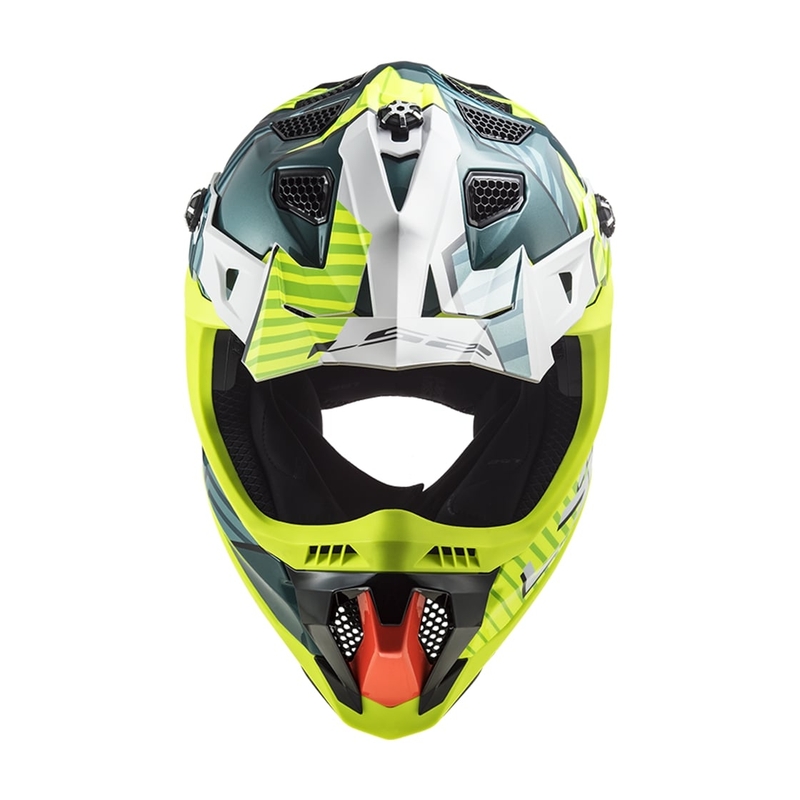 Motokros čelada LS2 MX700 Subverter EVO Astro green-fluo yellow
