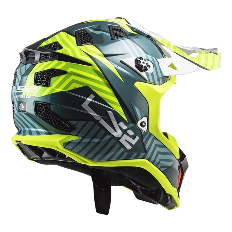 Motokros čelada LS2 MX700 Subverter EVO Astro green-fluo yellow