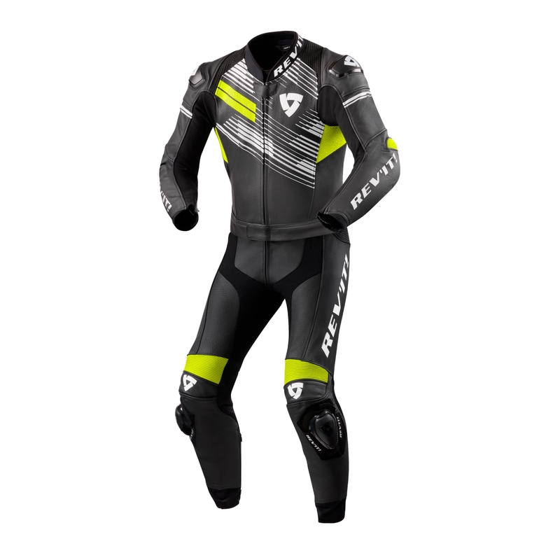 Revit Apex Black-Fluo Yellow Motorcycle Coverall razprodaja