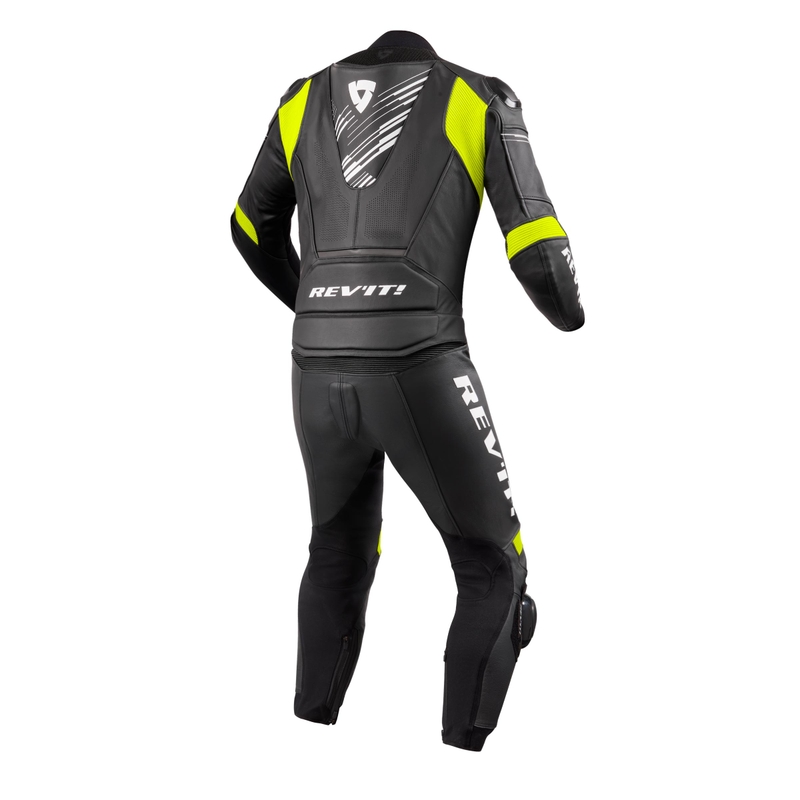 Revit Apex Black-Fluo Yellow Motorcycle Coverall razprodaja