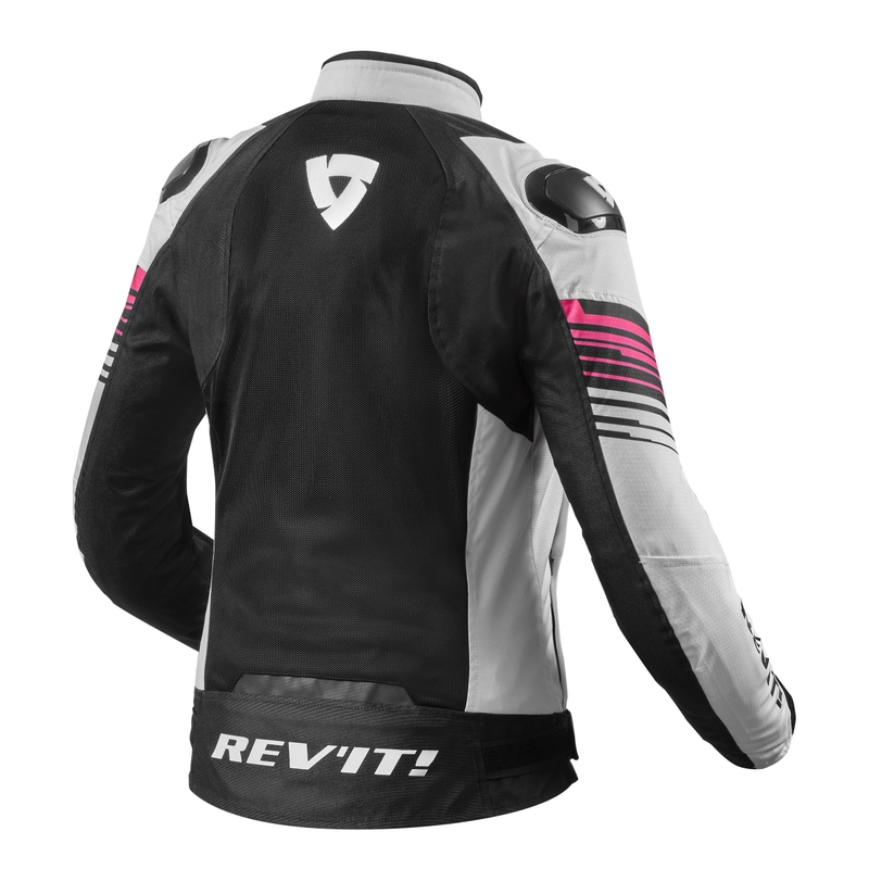 Revit Apex Air H2O White-Black-Pink motoristična jakna za ženske razprodaja