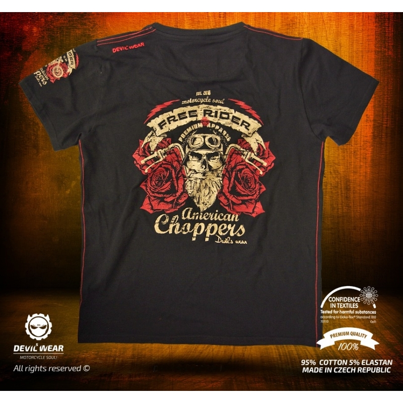 Moška majica Devils Wear - Free Rider American Choppers