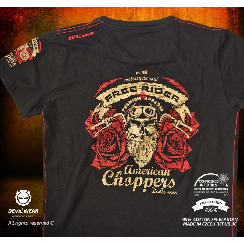 Moška majica Devils Wear - Free Rider American Choppers