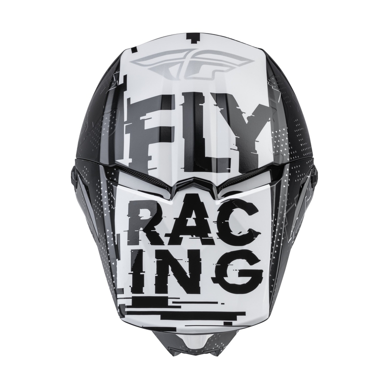 Otroška motokros čelada FLY Racing Kinetic Scan črno-bela