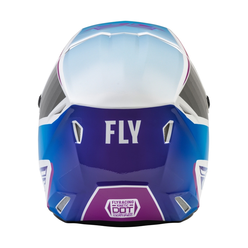Otroška čelada za motokros FLY Racing Kinetic Drift roza-belo-modra