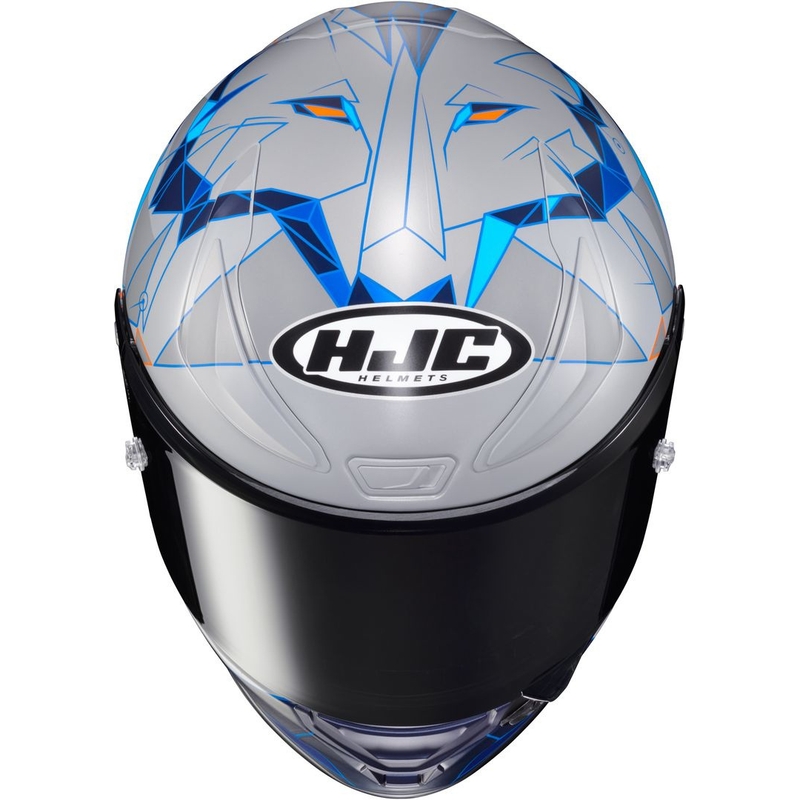 Integralna motoristična čelada HJC RPHA 1 Pol Espargaro Replica MC2SF oranžna-modra-siva