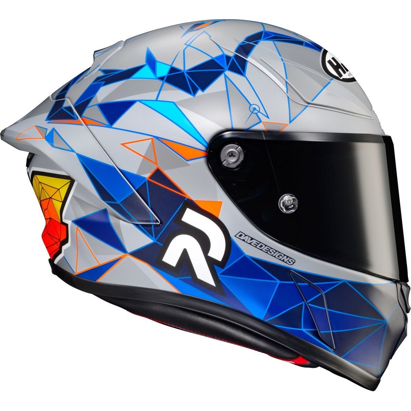 Integralna motoristična čelada HJC RPHA 1 Pol Espargaro Replica MC2SF oranžna-modra-siva