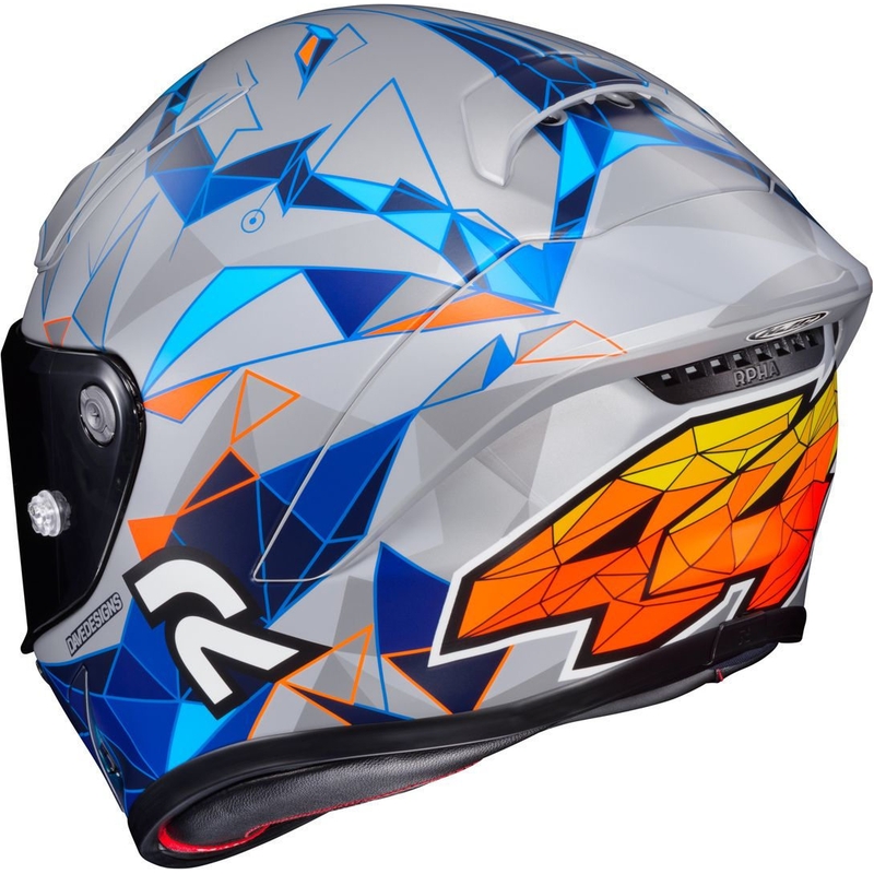 Integralna motoristična čelada HJC RPHA 1 Pol Espargaro Replica MC2SF oranžna-modra-siva