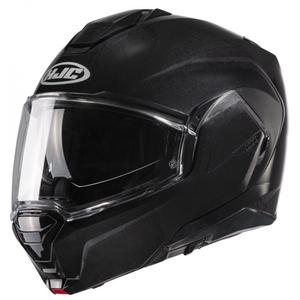 Zložljiva motoristična čelada HJC I100 Solid metal black