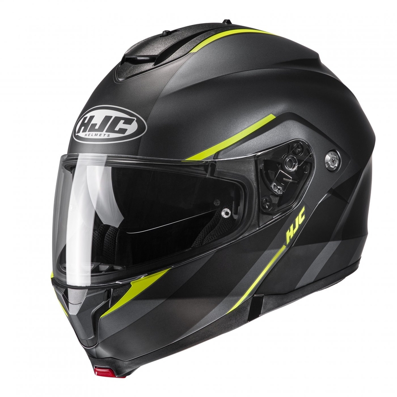 HJC C91 Tero MC3HSF sivo-fluo rumena motoristična čelada