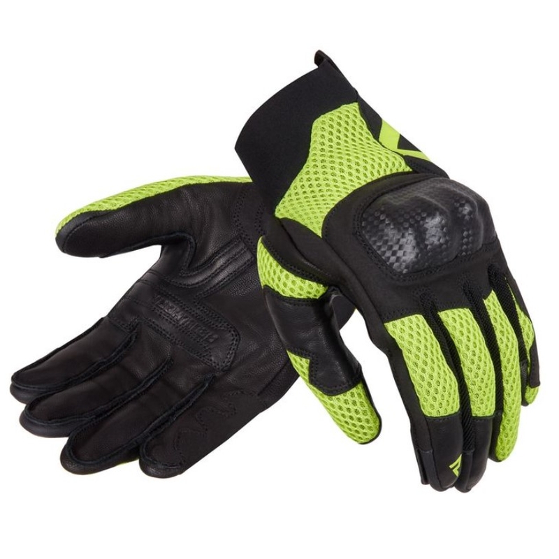 Ženske motoristične rokavice Rebelhorn Gap III black-fluo yellow razprodaja