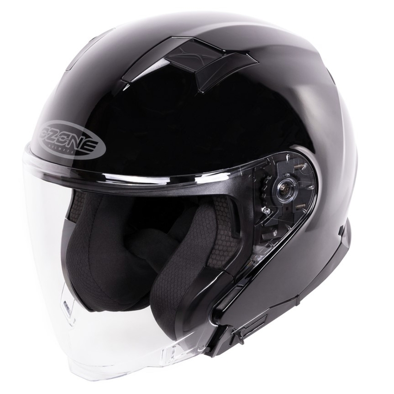 Ozone Square Open motoristična čelada Black Gloss