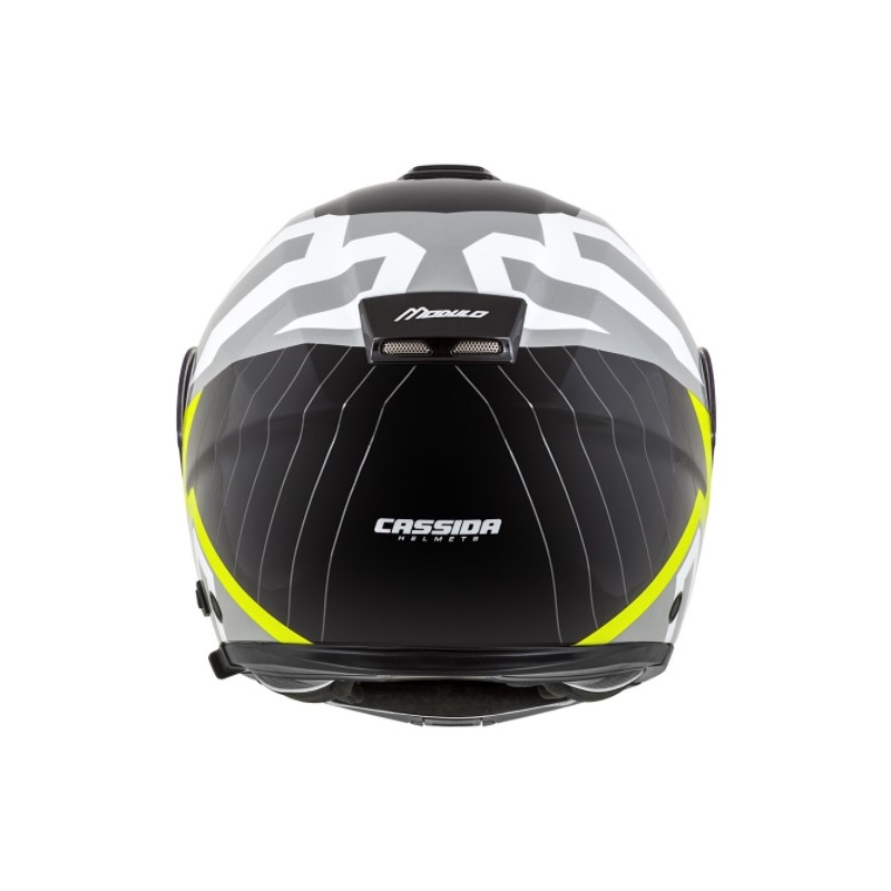 Cassida Modulo 2.0 Profile motoristična čelada bela-siva-črna-fluo rumena
