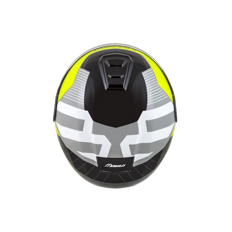 Cassida Modulo 2.0 Profile motoristična čelada bela-siva-črna-fluo rumena