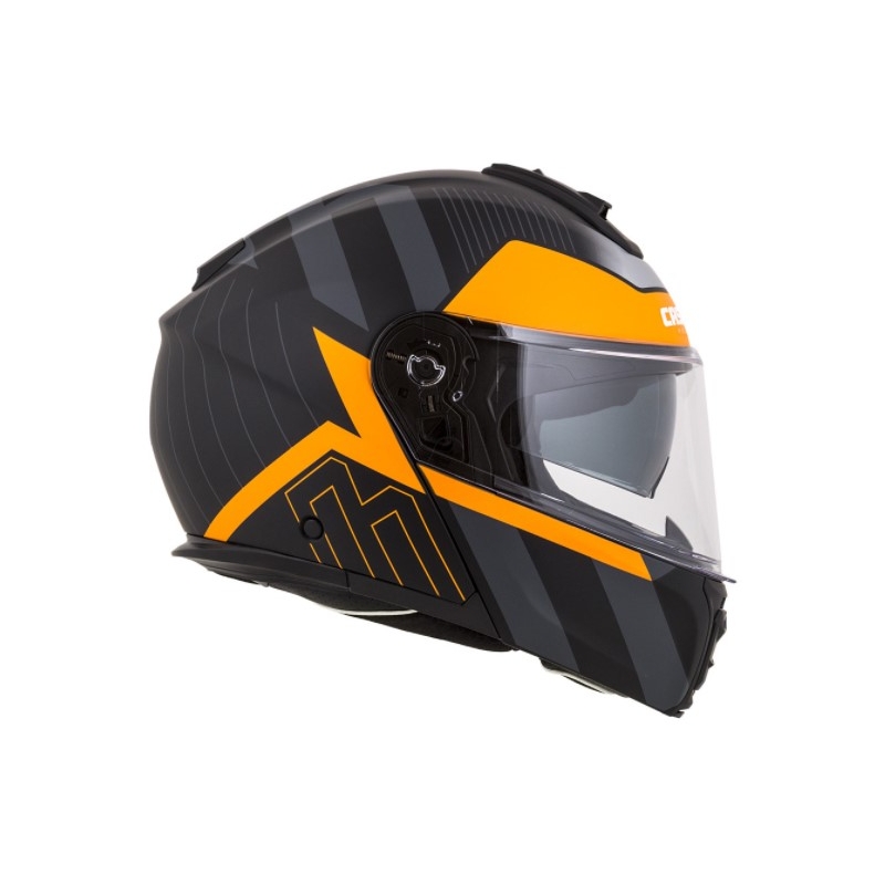Cassida Modulo 2.0 Profile črno-sivo-oranžna prevračalna motoristična čelada razprodaja