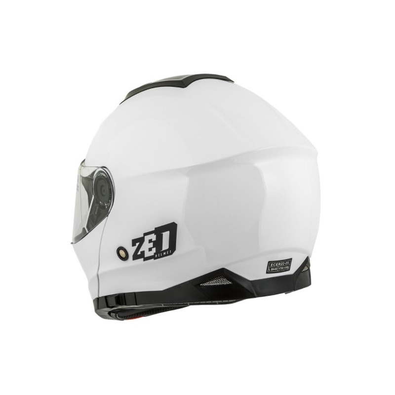 Odklopna motoristična čelada ZED F18 bela