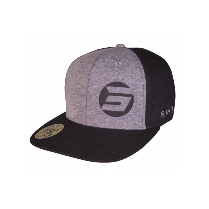 Pokrovček Shot Circle cap sivo-črne barve