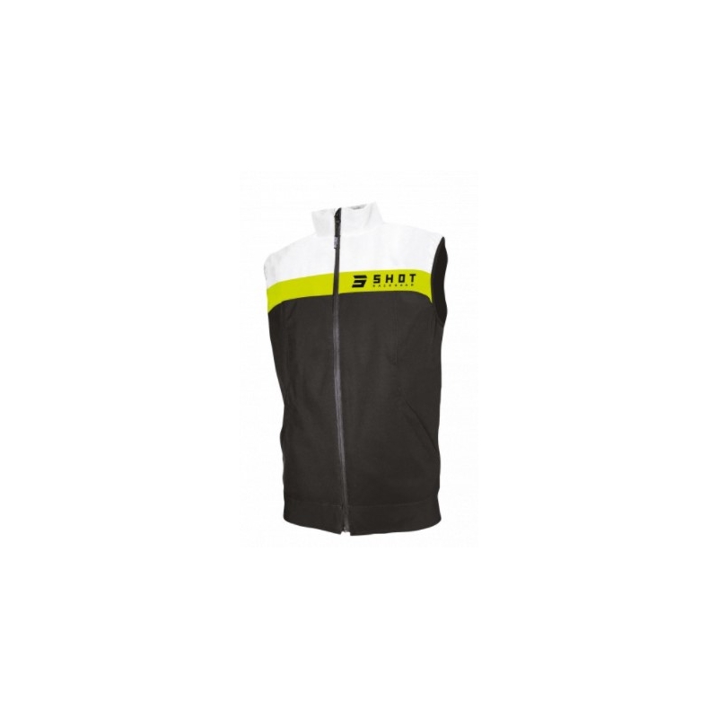 Softshell jopič Shot Team black-fluo yellow