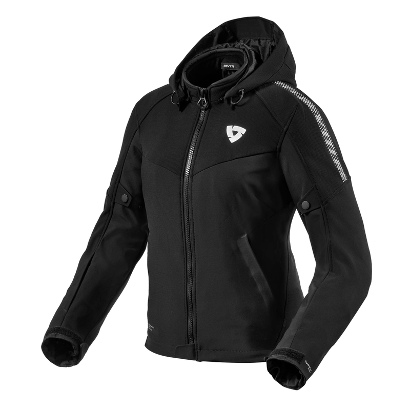 Ženska motoristična jakna Revit Proxy H2O Black and White razprodaja