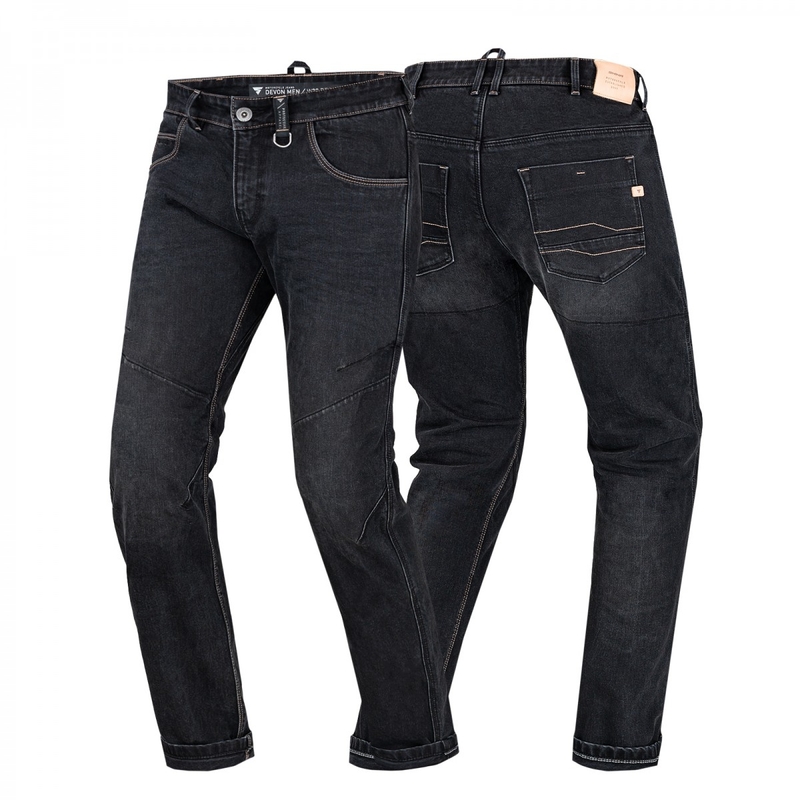Shima Devon Black Motorcycle Jeans