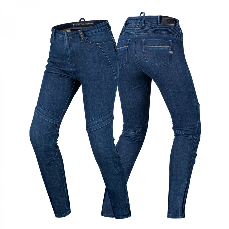 Ženske motoristične kavbojke Shima Metro dark blue