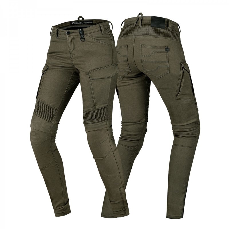 Ženske motoristične kavbojke Shima Giro 2.0 khaki razprodaja
