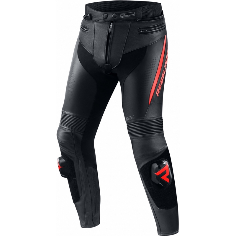 Rebelhorn Fighter motoristične hlače black-fluo red razprodaja