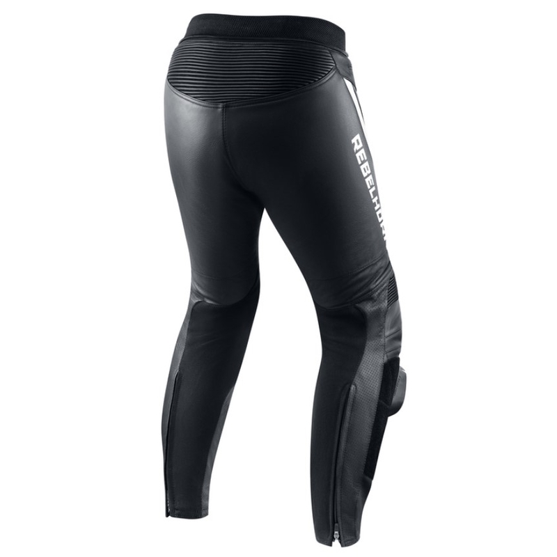 Rebelhorn Fighter Črno-bele motoristične hlače razprodaja