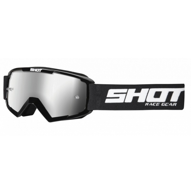Otroška motokros očala Shot Rocket črna (srebrni pleksi)