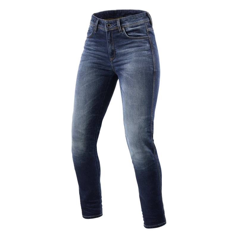 Ženske motoristične kavbojke Revit Marley SK blue cropped