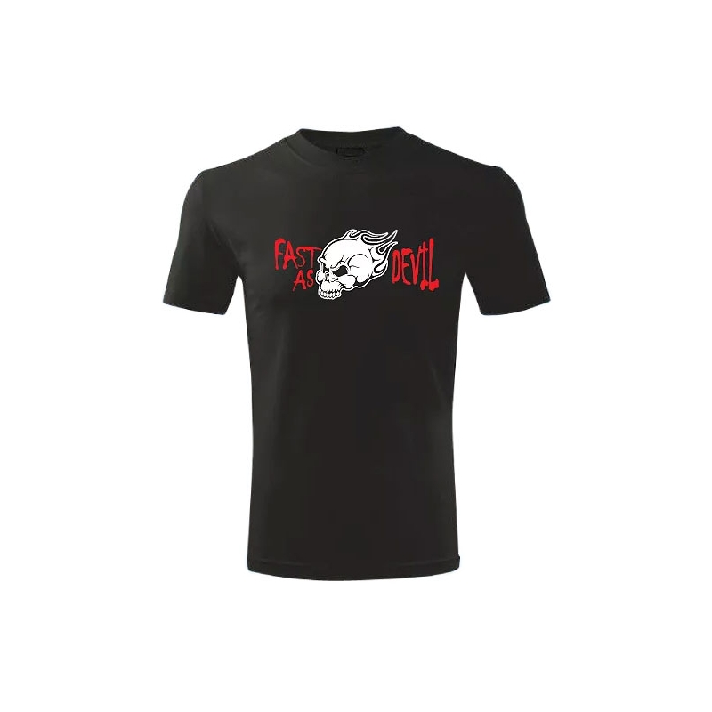 T-shirt s motivem Fast as Devil