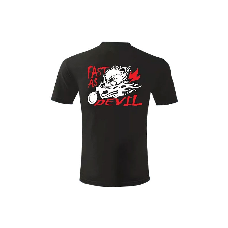 T-shirt s motivem Fast as Devil