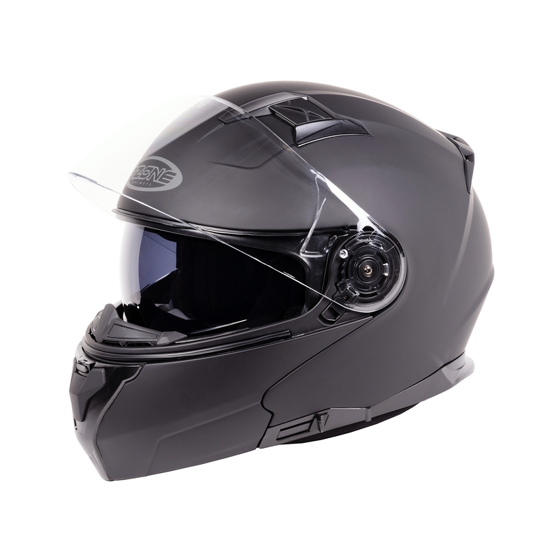 Ozone Flip Up motoristična čelada Storm Black Matte