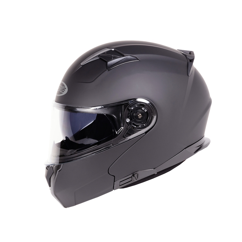 Ozone Flip Up motoristična čelada Storm Black Matte