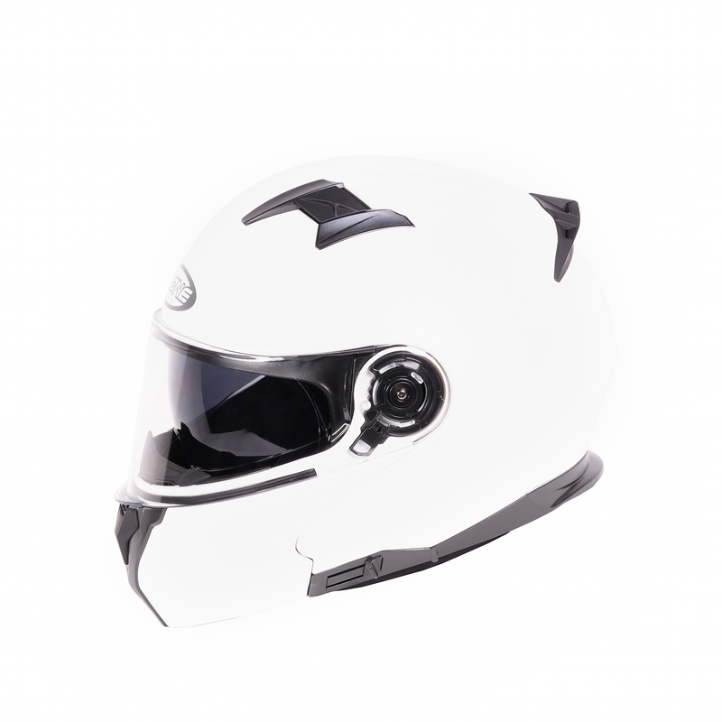 Ozone Flip Up motoristična čelada Storm White Gloss razprodaja