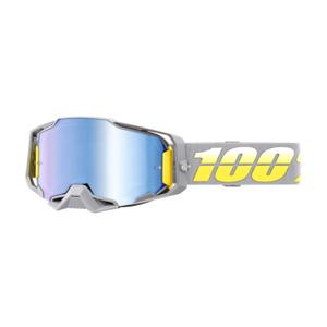 Motokros očala 100% ARMEGA Complex rumeno-siva (modri pleksi)