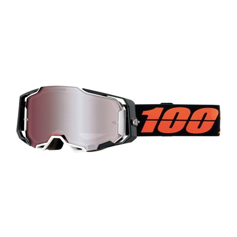 Motokros očala 100% ARMEGA Blacktail HIPER oranžno-črna (srebrna pleksi)