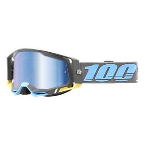 Motokros očala 100% RACECRAFT 2 Trinidad blue-grey (modra pleksi)