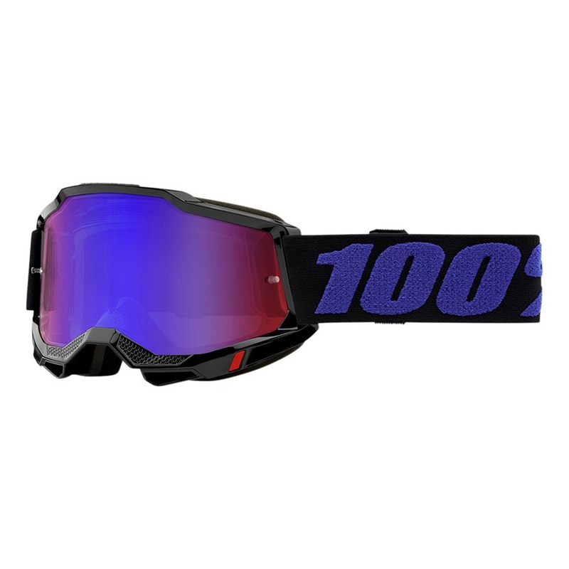 Motokros očala 100% ACCURI 2 Moore vijolično-črna (rdeče-modri pleksi)
