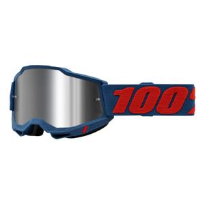 Motokros očala 100% ACCURI 2 Odeon rdeče-modra (srebrni pleksi)