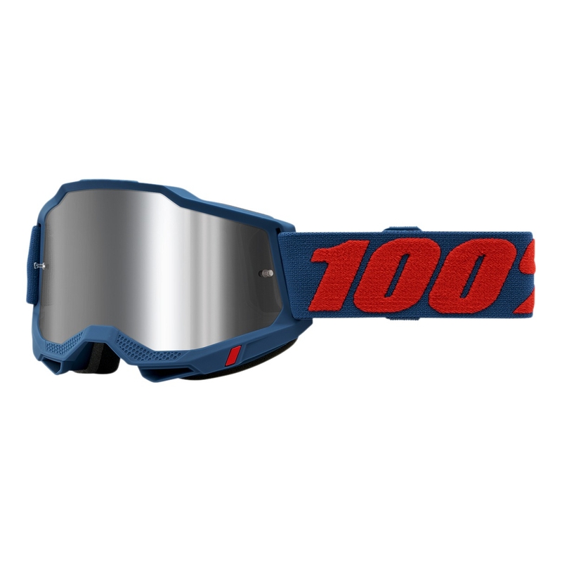 Motokros očala 100% ACCURI 2 Odeon rdeče-modra (srebrni pleksi)