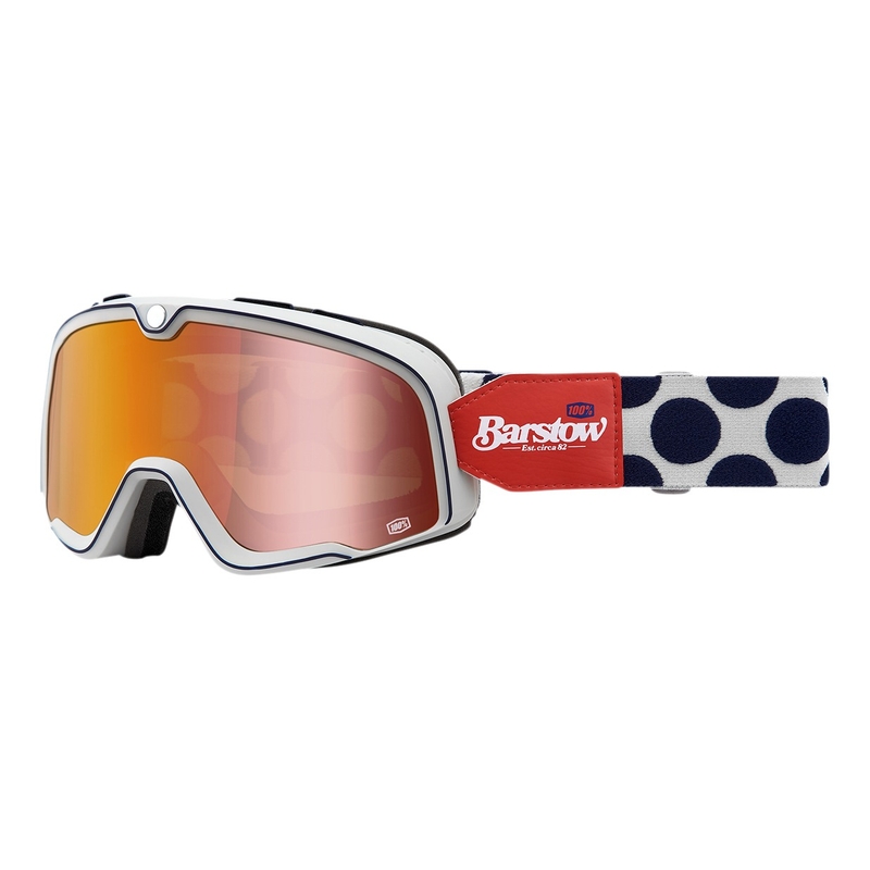 Očala 100% BARSTOW Hayworth rdeče-modro-bela (rdeči pleksi)