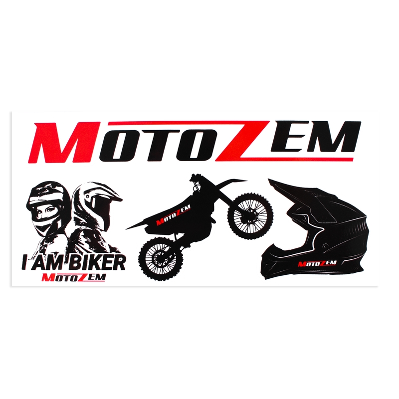 MotoZem Križ nalepke set