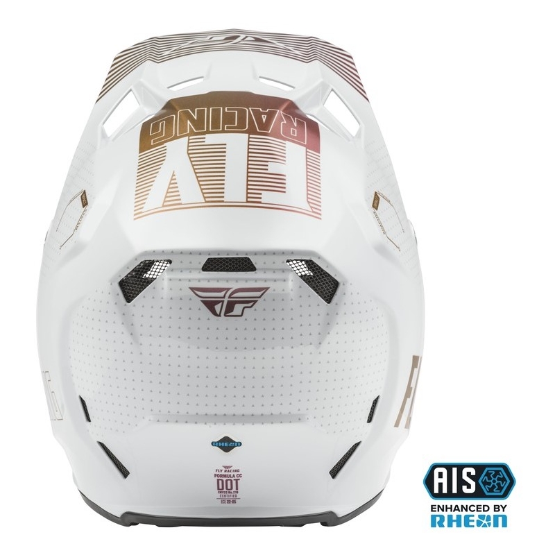 Motokros čelada FLY Racing Formula CC Primary bela in bakrena