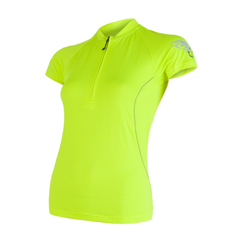 Ženska majica Sensor Entry fluo yellow - kratki rokavi razprodaja